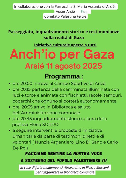 Anch'io  per Gaza