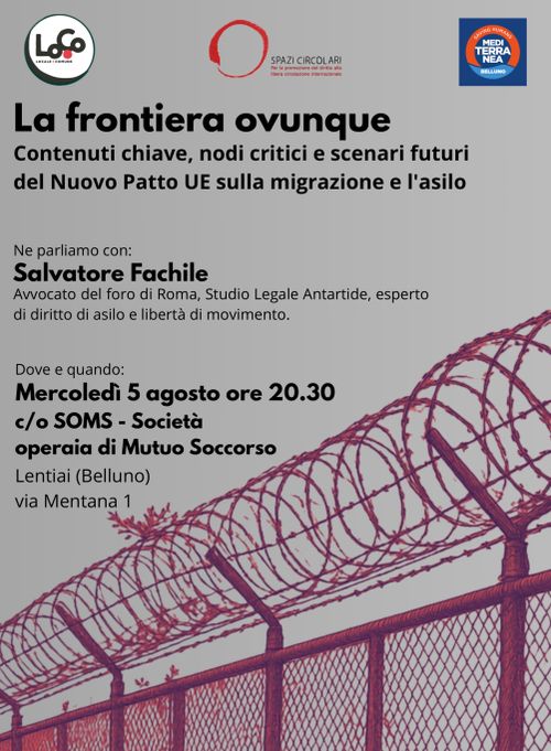 La frontiera ovunque. Contenuti Chiave, nodi critici e scenari futuri del nuovo Patto UE sulla migrazione e l'asilo 