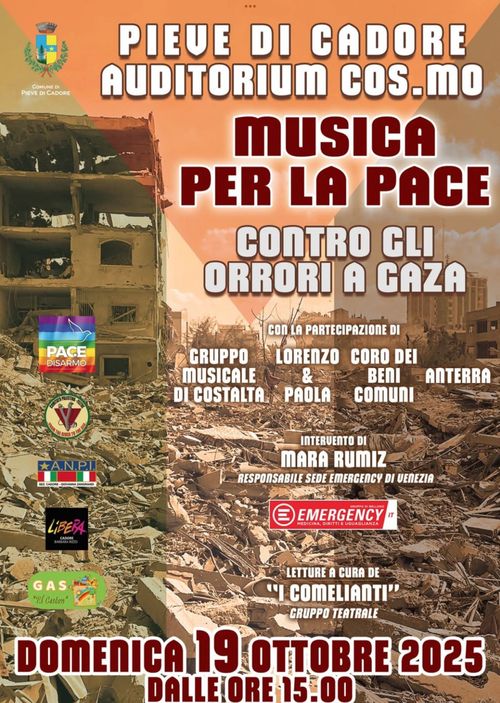 MUSICA PER LA PACE – CONTRO GLI ORRORI A GAZA