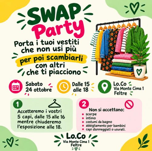 SWAP PARTY – Scambia i tuoi vestiti!
